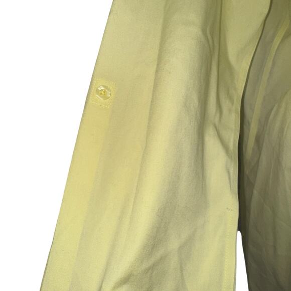 Chico’s Button Up Tunic Sunshine Yellow Sz L (Chico Sz 2) - Picture 2 of 9